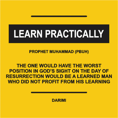 6 PRINCIPLES OF PROPHET MUHAMMAD PBUH (FRAMED)